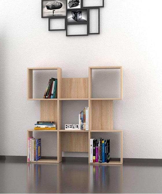 Kệ sách trang trí 101.4 - Gỗ MDF (DxRxC) 1200 x 200 x 1200 mm Kệ sách trang trí 101.4 - Gỗ MDF (DxRxC) 1200 x 200 x 1200 mm